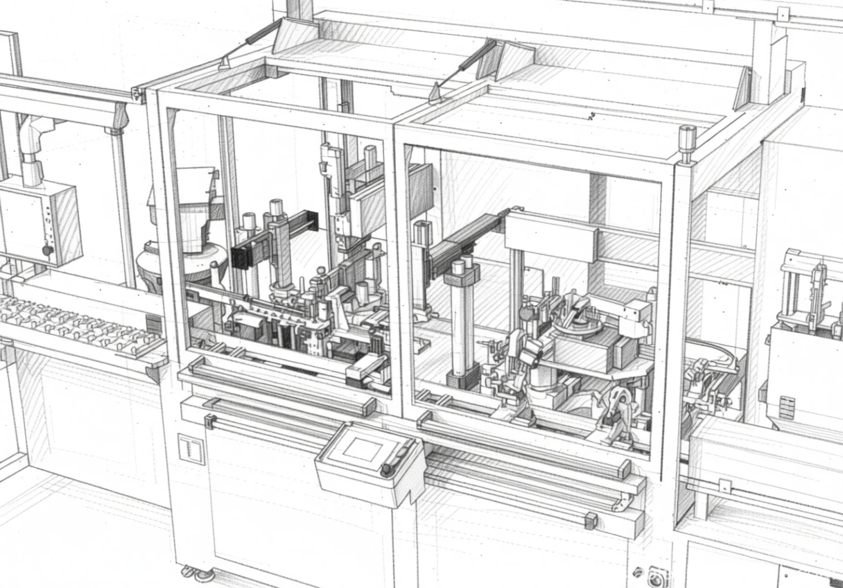 Endmontagelinie für elektrische Baugruppen